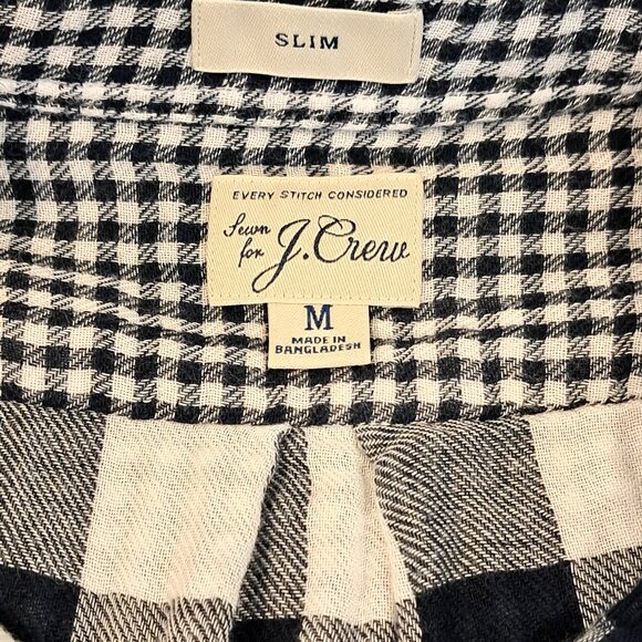 J. Crew Men's Medium Slim Fit Double-Weave Button Down Shirt Style #AY988 - Picture 3 of 15